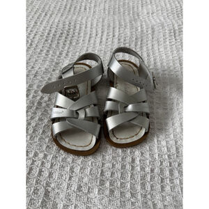 Salt water sandals silver